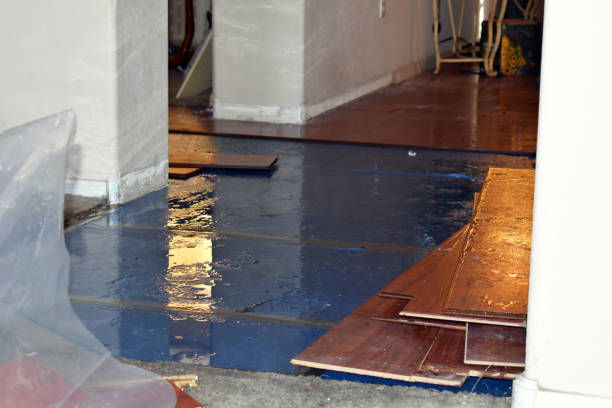 Professional Water Damage Restoration technician working in Howard, OH